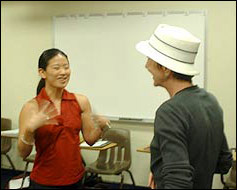 Pam Chambers with HPU Student
